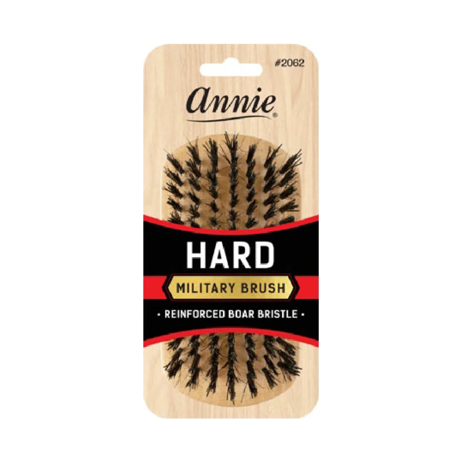 Annie Wooden Club Wave Brush Hard Reinforced Boar Bristles