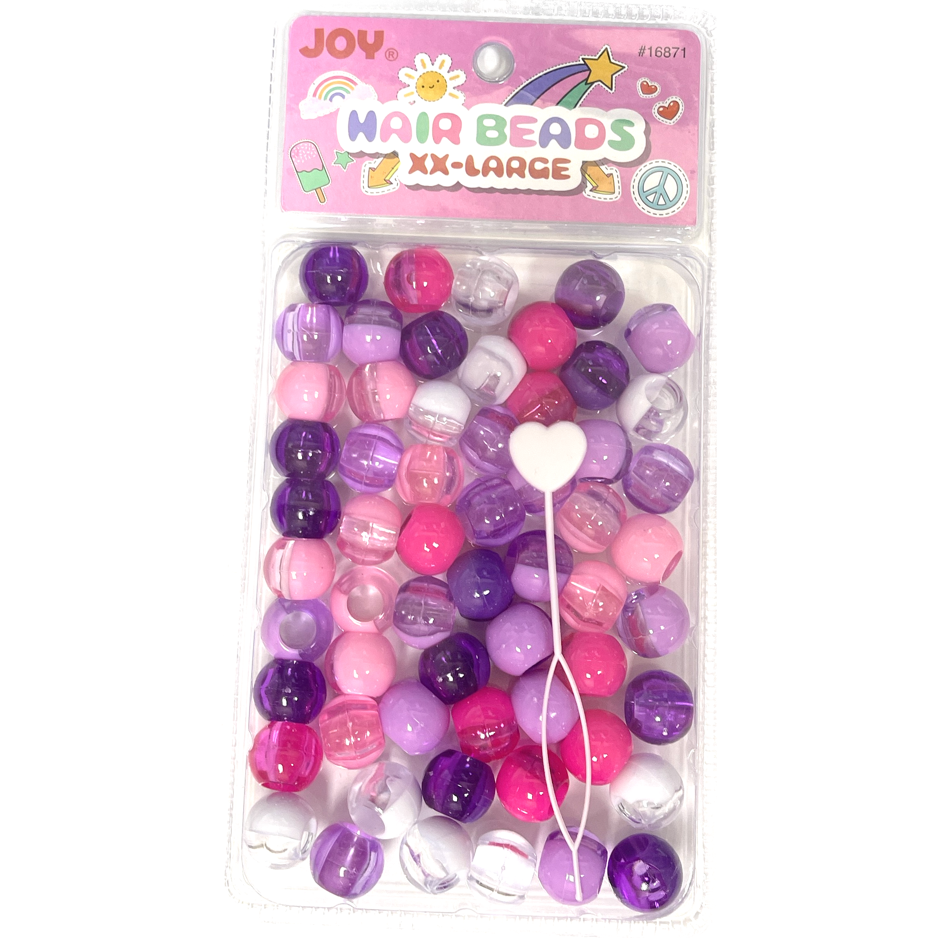 Joy Round Plastic Beads XX-Large Clear