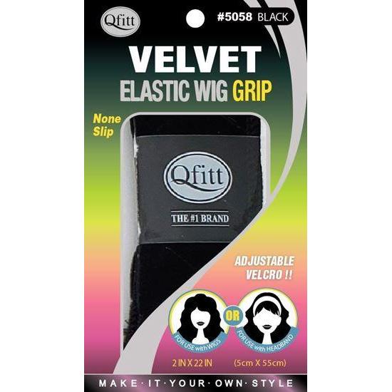 Qfitt Velvet Wig Grip #5058 Black