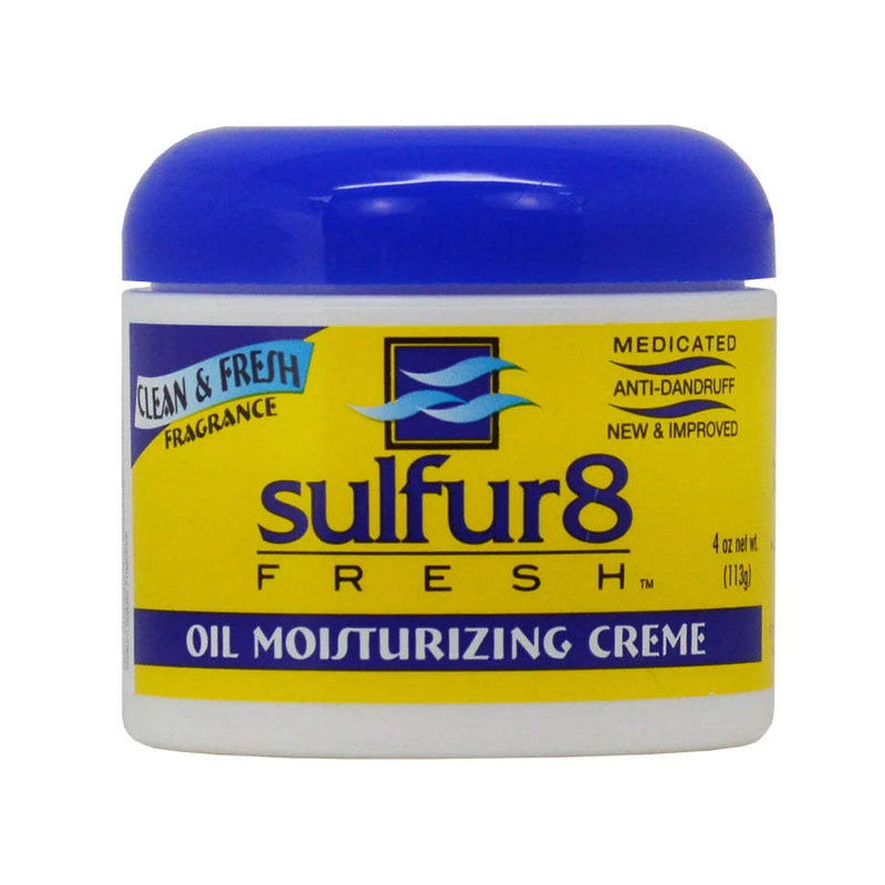 Sulfur 8 Fresh Oil Moisturizing Creme Clean & Fresh Fragrance 4 Oz