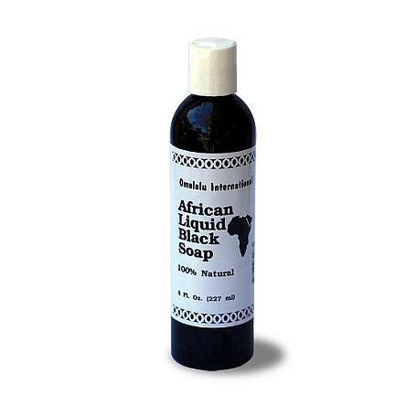 Omololu African Liquid Black Soap - 8 oz.