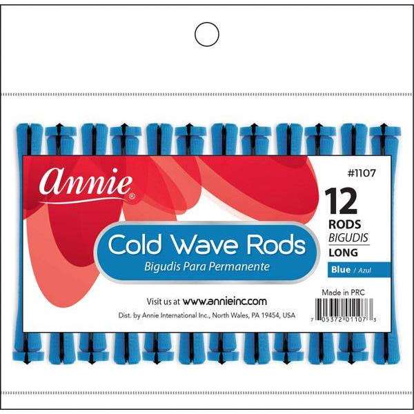 Annie Cold Wave Rod Long 12Ct Blue #1107