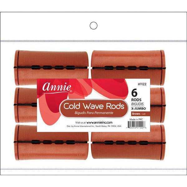 Annie Cold Wave Rod X-Jumbo 6Ct Brown #1122