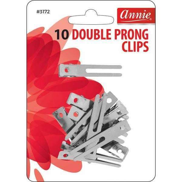 Annie Double Prong Clips 10Ct #3172
