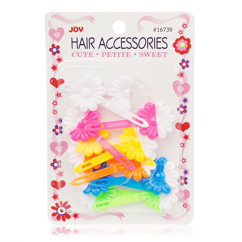 Joy Hair Barrettes Assorted Daisy 16739 Beauty Nation