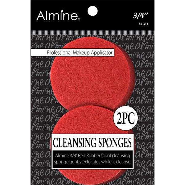 Almine Rubber Cleansing Sponge 3/4" 2ct #4283