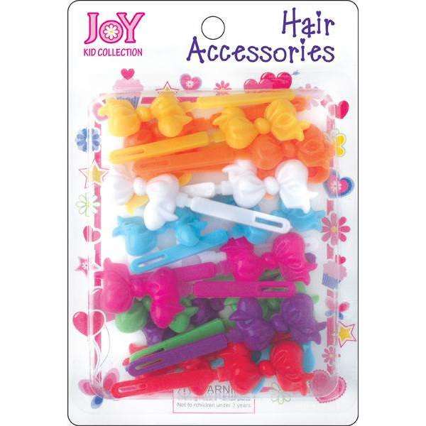 Joy Hair Barrettes Rainbow Colors Ribbon #16364