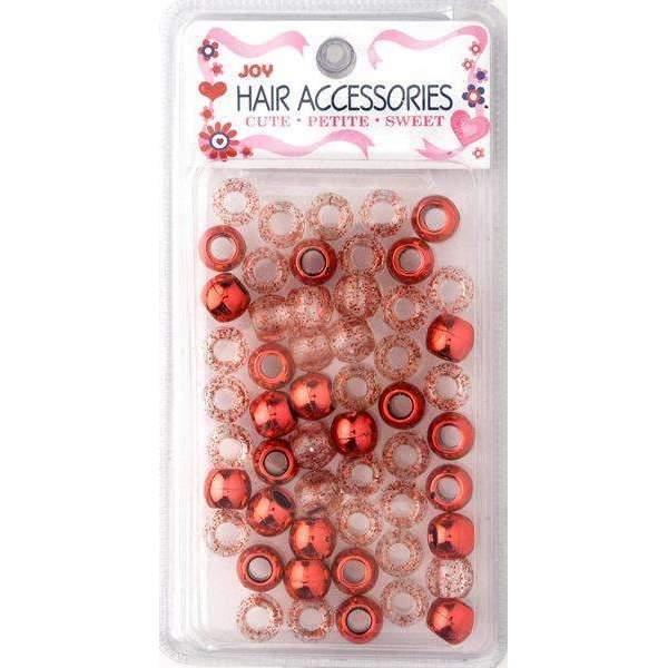 Joy Round Plastic Beads Large Size 50Ct Asst Color - #1789