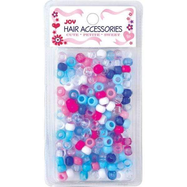 Joy Round Plastic Beads Regular Size 200Ct Asst Color - #1871