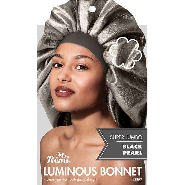 Ms. Remi Luminous Bonnet X-Jumbo Black #3597
