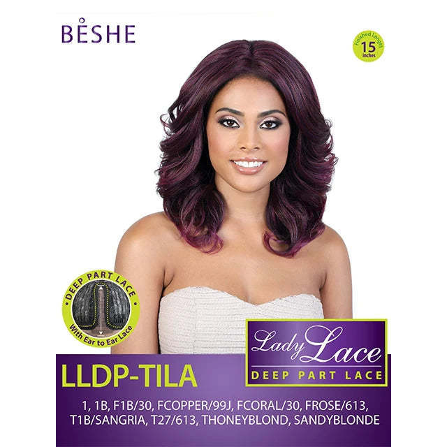 Beshe Heat Resistant Lady Lace Deep Part Wig LLDP TILA Beauty