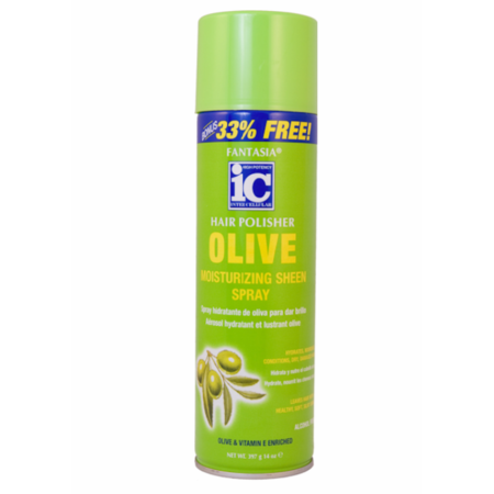 Fantasia IC Olive Moisturizing Sheen Spray Hair Polisher 14oz