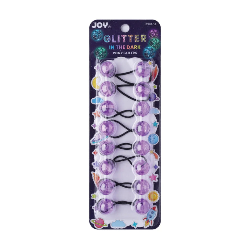 Joy Twin Beads Ponytailer 20mm 8ct Glitter Glow #16170