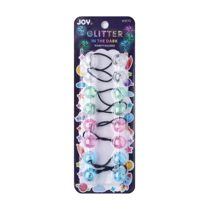 Joy Twin Beads Ponytailer 20mm 8ct Glitter Glow #16173