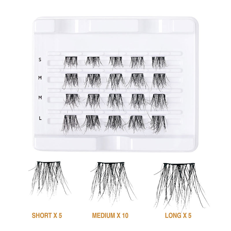 V Luxe Extended Real Mink Cluster Lashes #VEM01