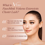 V Luxe Faux Mink Volume Extension Cluster Lashes Long #VLEI10