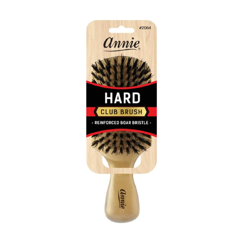 Annie Hard Club Brush Boar & Nylon Bristle Gold #2064