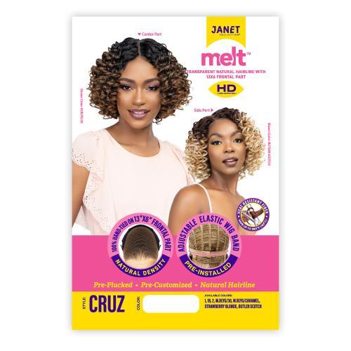 Janet Collection HD Swiss Lace Front Wig Melt Hand-Tied 13X6 Frontal Part - Cruz