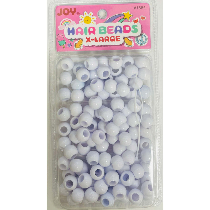 Joy Round Plastic Beads X-Large White #1864