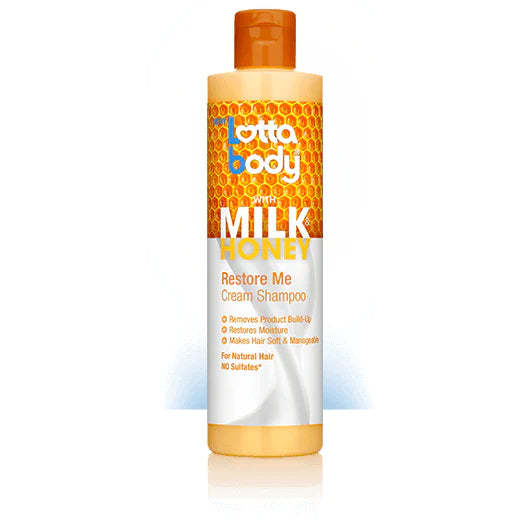 Lottabody Restore Me Cream Shampoo With Milk & Honey - 10 fl oz.