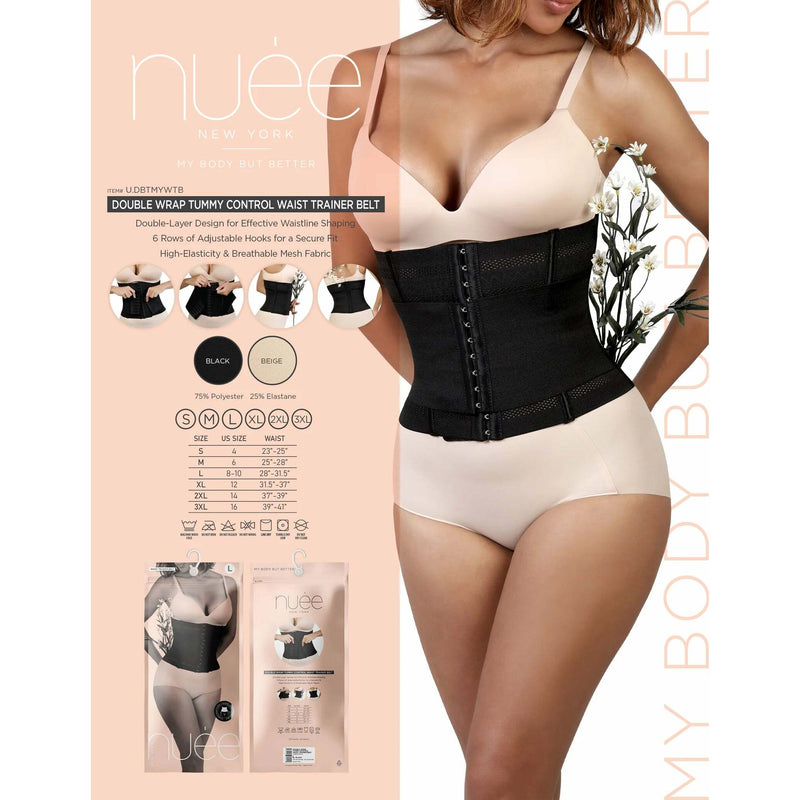 DOUBLE WRAP TUMMY CONTROL WAIST TRAINER BELT