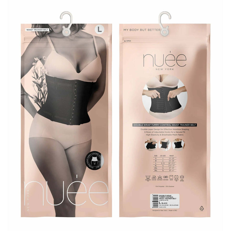 DOUBLE WRAP TUMMY CONTROL WAIST TRAINER BELT