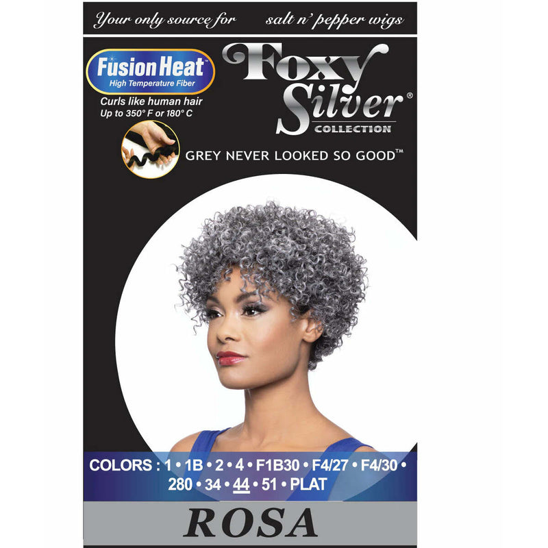 Foxy Silver Synthetic Wig - ROSA