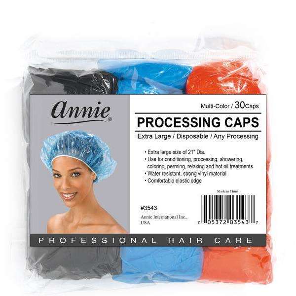 Annie Processing Caps XL 30Pc Asst Color #3543