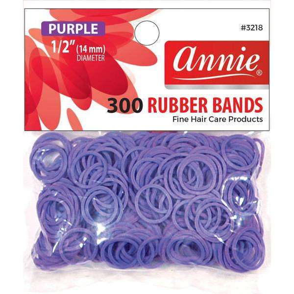 Annie Rubber Bands 300Ct Purple #3218