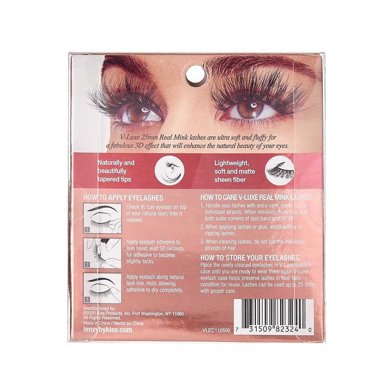 V Luxe Real Mink Lashes "Rich Peach" #VLEC11