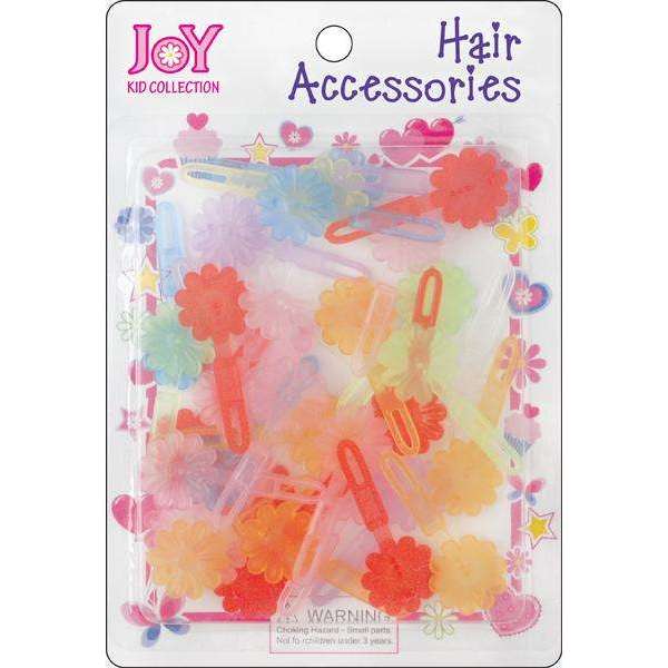Joy Hair Barrettes Clear Rainbow Colors Petit Daisy #16379