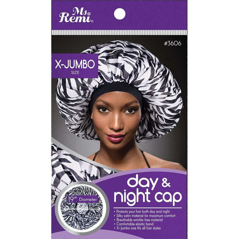 Ms. Remi Extra Jumbo Day & Night Cap Zebra #3606