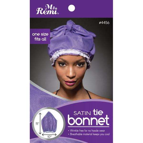 Ms. Remi Satin Tie Bonnet Asst Color #4456