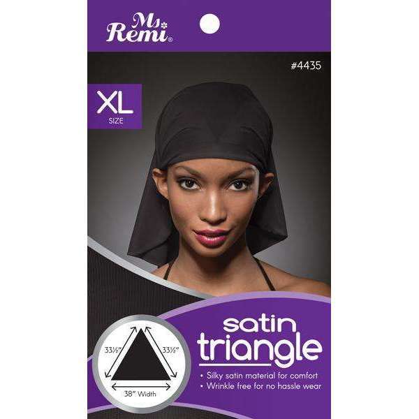 Ms. Remi Satin Triangle Xl Black #4435