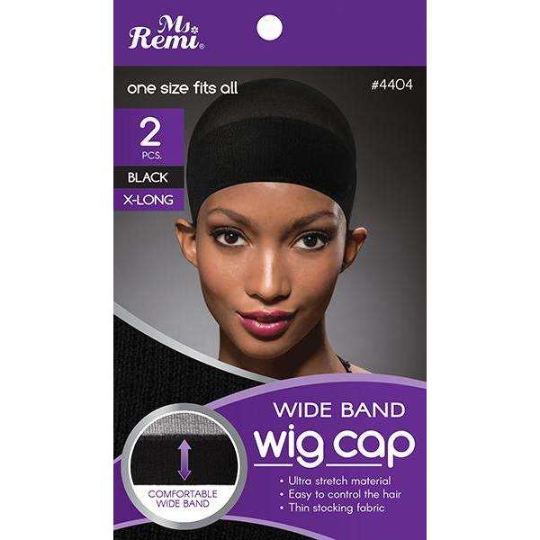Ms. Remi Wig Cap 2Pc Black Wide Band #4404