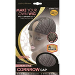 Qfitt U-Part Style Cornrow Cap #5023 Black