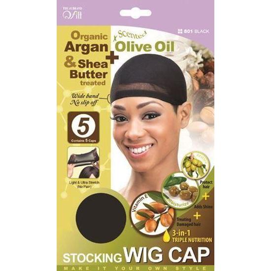 Qfitt 3 in 1 Oil Infused Stocking Wig Cap #801