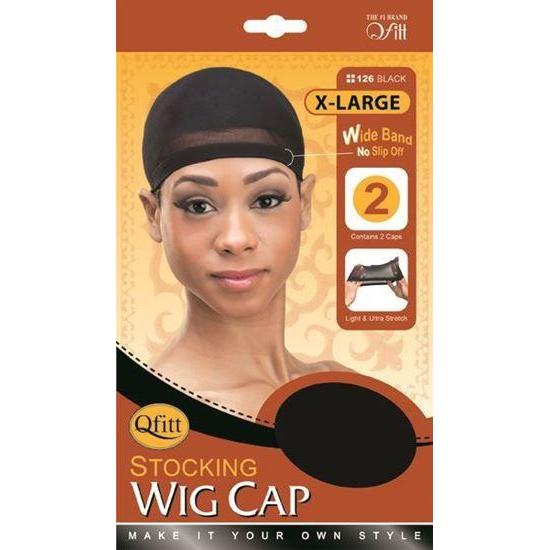 Qfitt Stock Wig Cap #126 Black (XL)