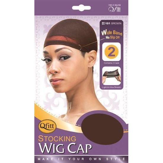 Qfitt Stocking Wig Cap #101- Brown
