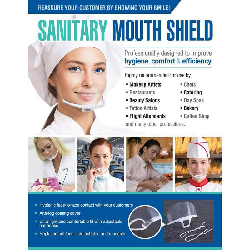Sanitary Mouth Shield 10 PCS
