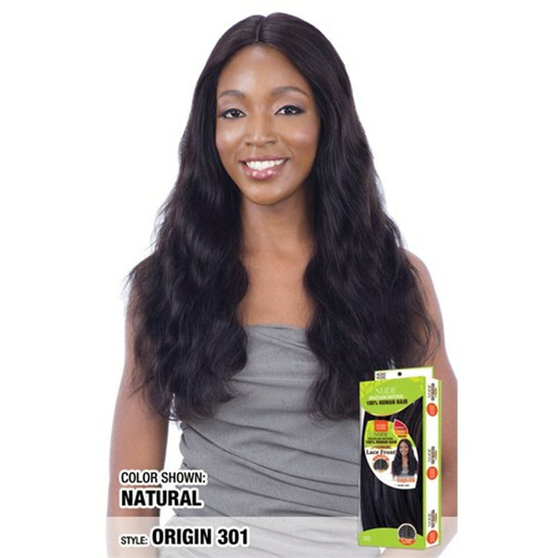 Model Model Nude Brazilian Natural 100% Human Hair Premium Lace Front Wig, Origin 301