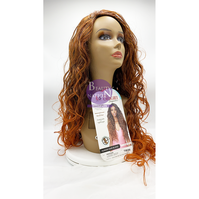 Bobbi Boss Miss Origin Human Hair Blend Full Cap Wig - MOGFC008 LOOSE DEEP