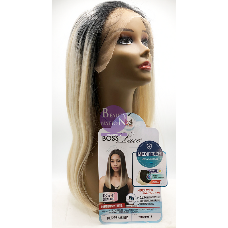 Bobbi Boss Premium Synthetic 13X4 Hd Deep Lace Front Wig Mlf239 - NARINDA