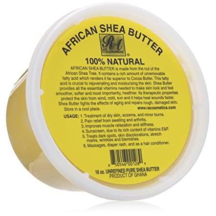 African Shea Butter 100% Natural 16oz - SOLID