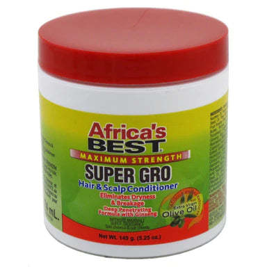 Africa's Best Super Gro Hair & Scalp Conditioner, Maximum Strength, 5.25 Oz.