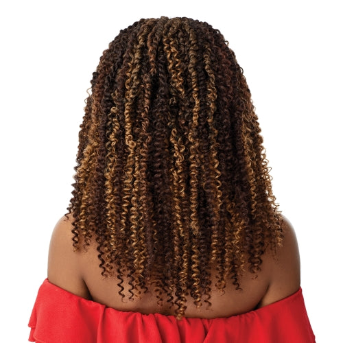 Outre X-Pression Twisted Up Lace Front 4X4 Braid Wig Kinky Boho Passion Waterwave 18"