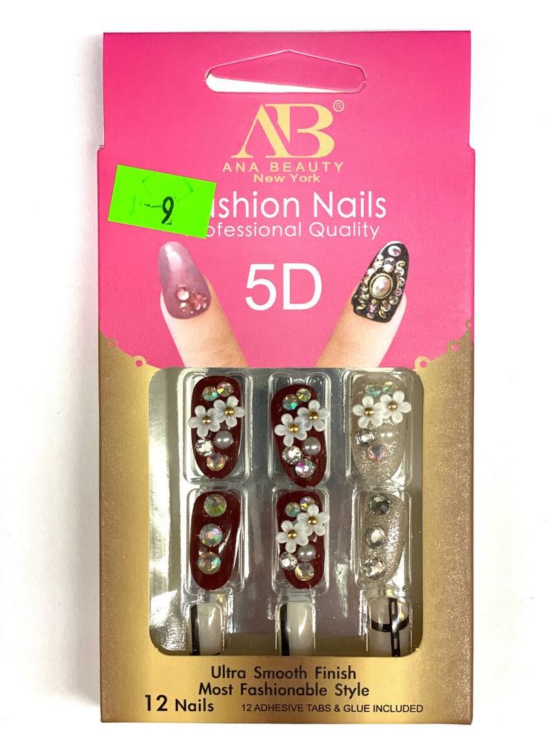 Ana Beauty Fashion Nails 5D - B9