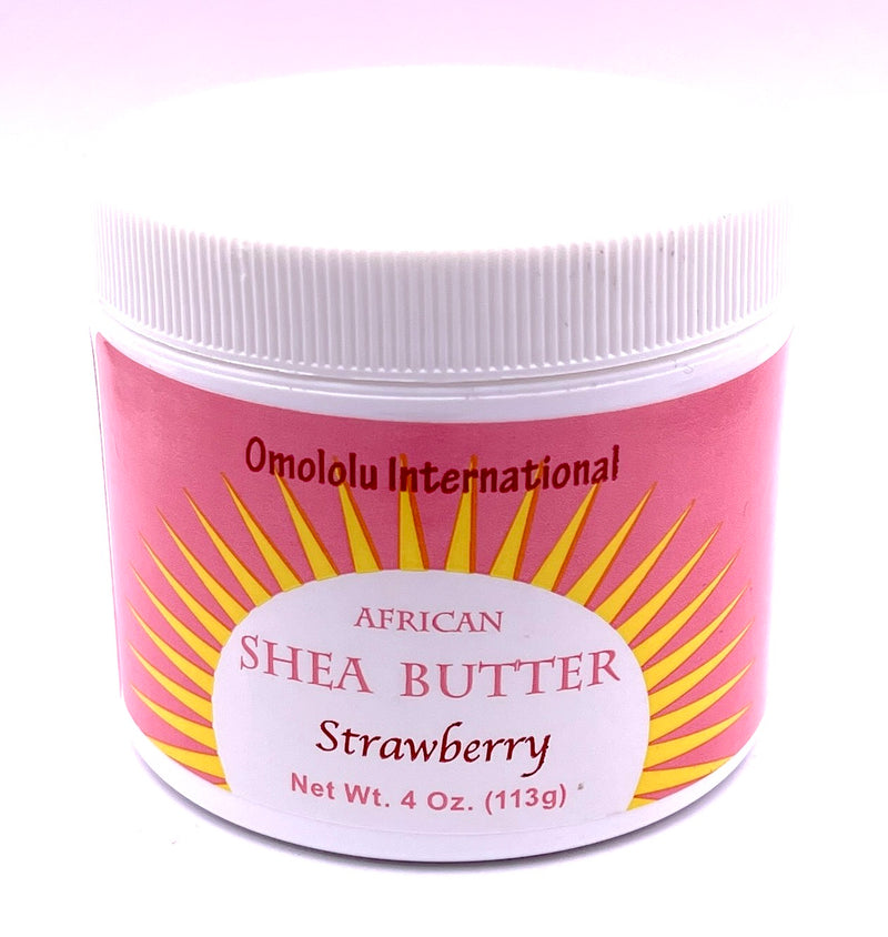Omololu Shea Butter - Strawberry - 4 oz