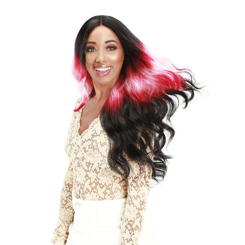 Zury Sis Layer Beam Colors Hair 4" HD Lace Front Wig LF-Jini