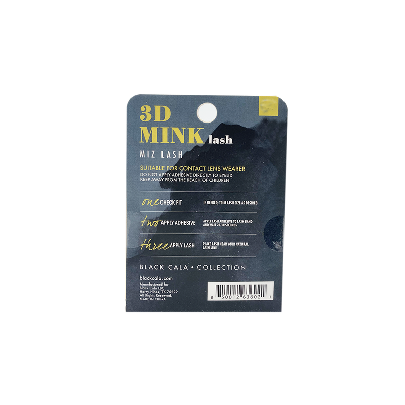 MIZ LASH 3D MINK 25MM - 01